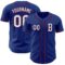 Custom Royal White-Crimson Authentic Baseball Jersey