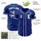 Custom Royal White-Light Blue Authentic Baseball Jersey