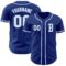 Custom Royal White-Light Blue Authentic Baseball Jersey