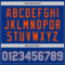 Custom Royal Light Blue-Orange Authentic Baseball Jersey