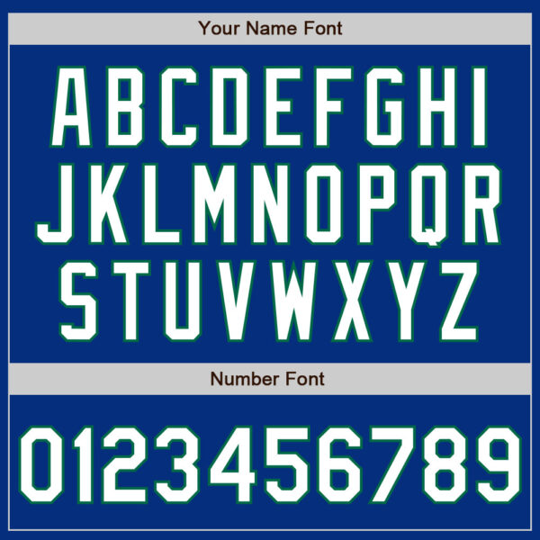 Custom Royal White-Kelly Green Authentic Baseball Jersey