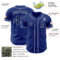 Custom Royal Navy-White Authentic Baseball Jersey