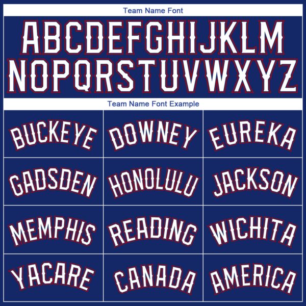 Custom Royal White-Red Authentic Baseball Jersey