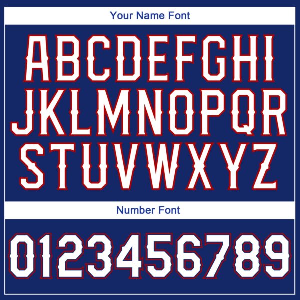 Custom Royal White-Red Authentic Baseball Jersey