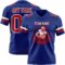 Royal0859-1 Custom Royal Red-White Authentic Football Jersey