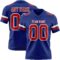 Royal0859 Custom Royal Red-White Authentic Football Jersey