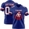 Custom Royal White-Red Authentic Football Jersey