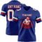 Royal0860-1 Custom Royal White-Red Authentic Football Jersey