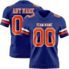 Custom Royal Orange-White Authentic Football Jersey