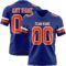 Royal0862 Custom Royal Orange-White Authentic Football Jersey