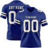 Custom Royal White-Black Authentic Football Jersey