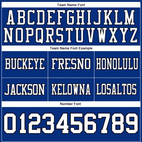 Custom Royal White-Black Authentic Football Jersey