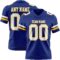 Royal0865 Custom Royal White-Gold Authentic Football Jersey