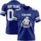 Royal0867-1 Custom Royal White-Gray Authentic Football Jersey