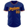 Custom Royal Gold-Crimson Authentic Baseball Jersey