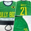 Custom Neon Green Gold-Royal Sublimation Brazilian Flag Soccer Uniform Jersey