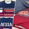 Custom Navy White-Crimson Sublimation Soccer Uniform Jersey