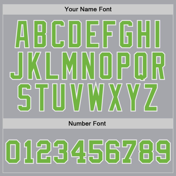 Custom Gray Neon Green-White Authentic Throwback Basketball Jersey