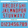 Custom Sky Blue Red-White Authentic Baseball Jersey