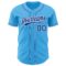 Custom Sky Blue Royal-White Authentic Baseball Jersey