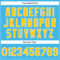 Custom Sky Blue Yellow-White Authentic Baseball Jersey