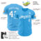 Custom Sky Blue White Authentic Baseball Jersey