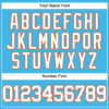 Custom Sky Blue White-Orange Authentic Baseball Jersey