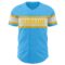 Custom Sky Blue White-Yellow Authentic Baseball Jersey