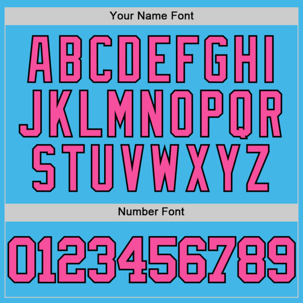 Custom Sky Blue Pink-Black Authentic Basketball Jersey