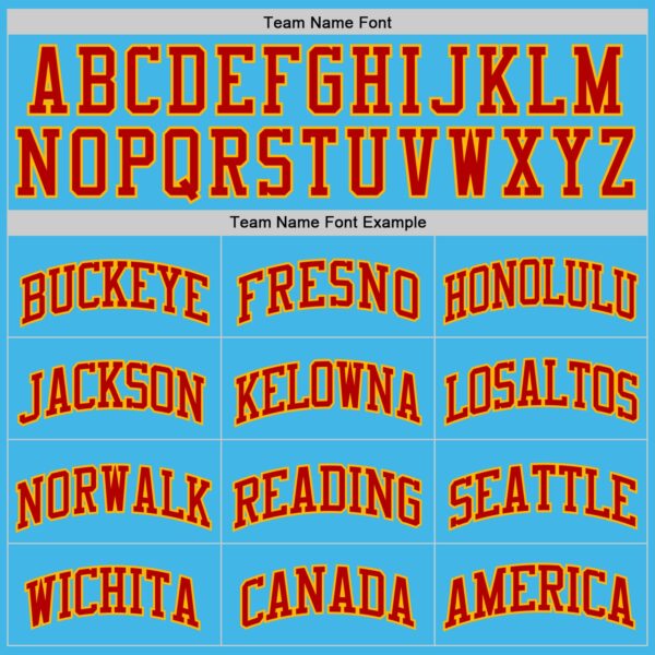 Custom Sky Blue Red-Gold Authentic Basketball Jersey