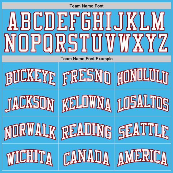 Custom Sky Blue White-Red Authentic Basketball Jersey