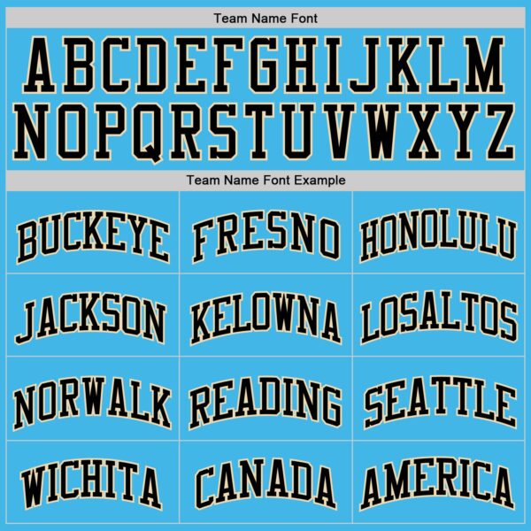 Custom Sky Blue Black-Cream Authentic Basketball Jersey