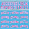 Custom Sky Blue Pink-White Authentic Basketball Jersey