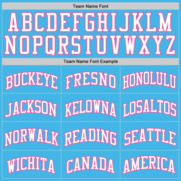 Custom Sky Blue White-Pink Authentic Basketball Jersey