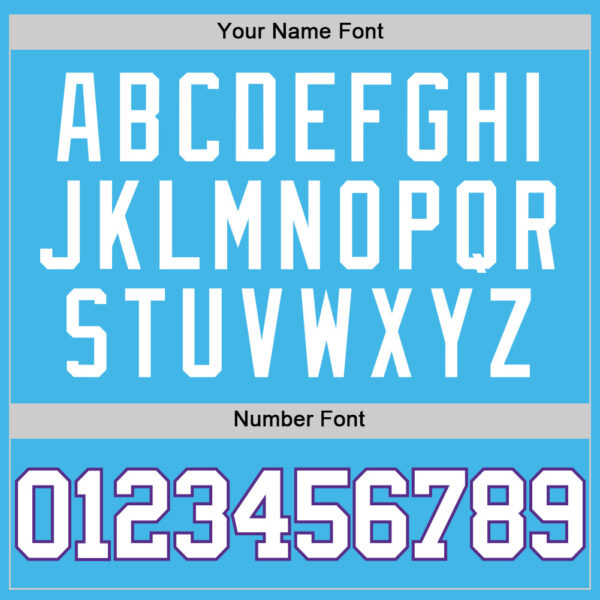 Custom Sky Blue White-Purple Authentic Basketball Jersey