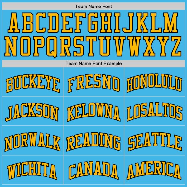 Custom Sky Blue Balck-Gold Authentic Basketball Jersey