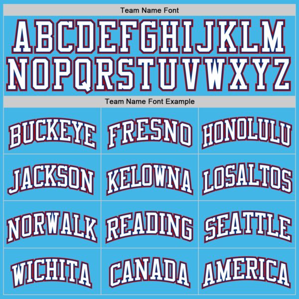 Custom Sky Blue White Royal-Red Authentic Basketball Jersey