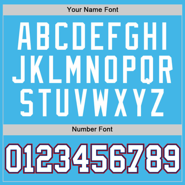 Custom Sky Blue White Royal-Red Authentic Basketball Jersey