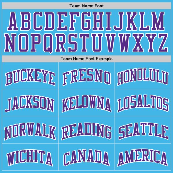 Custom Sky Blue Purple-White Authentic Basketball Jersey