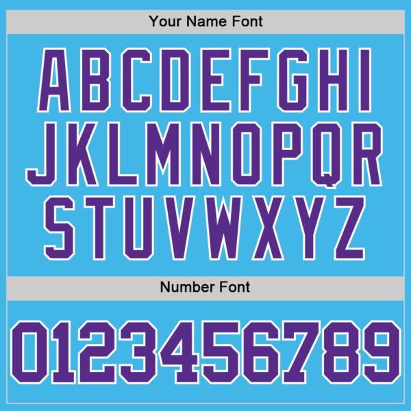 Custom Sky Blue Purple-White Authentic Basketball Jersey