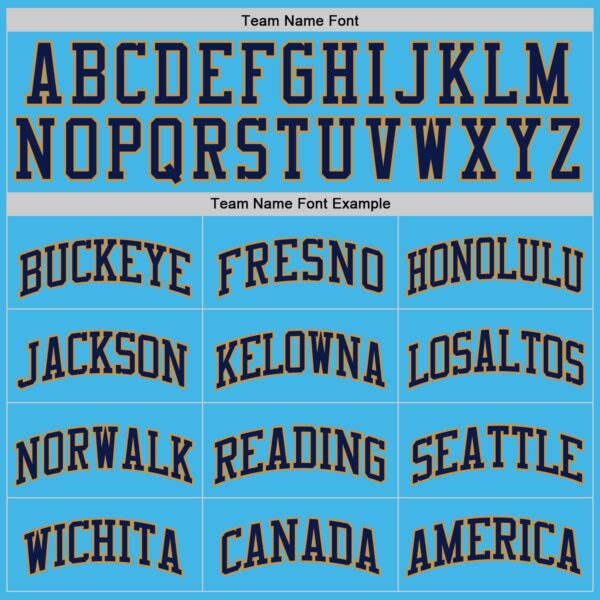 Custom Sky Blue Navy-Old Gold Authentic Basketball Jersey