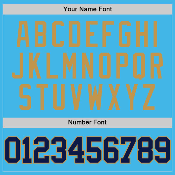 Custom Sky Blue Navy-Old Gold Authentic Basketball Jersey