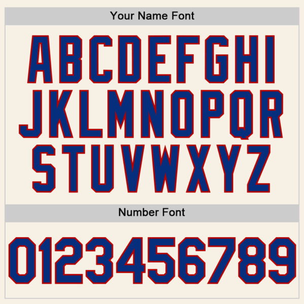 Custom Cream Royal-Red Authentic Sleeveless Baseball Jersey