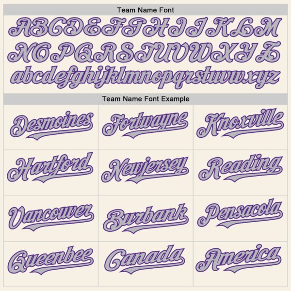 Custom Cream Purple-Gray Authentic Sleeveless Baseball Jersey