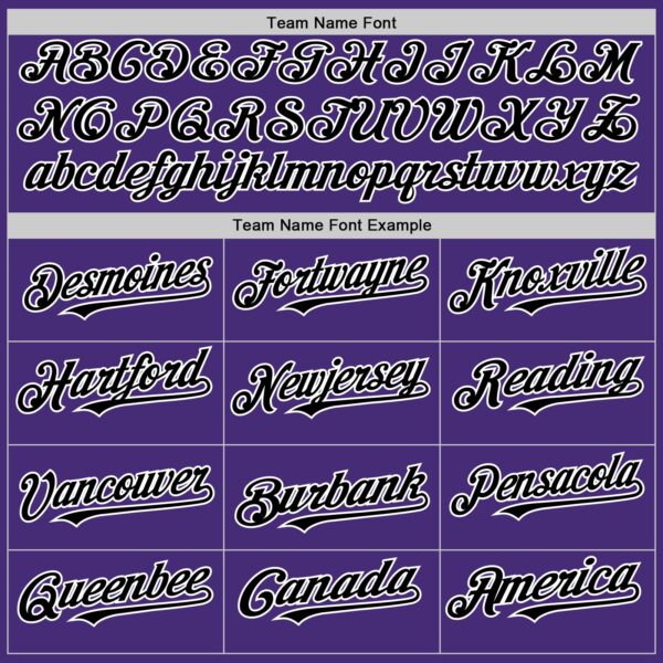 Custom Purple Black-White Authentic Sleeveless Baseball Jersey