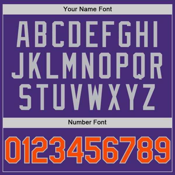 Custom Purple Orange-Gray Authentic Sleeveless Baseball Jersey