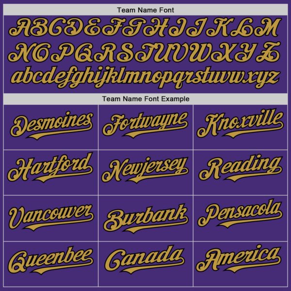 Custom Purple Black-Old Gold Authentic Sleeveless Baseball Jersey