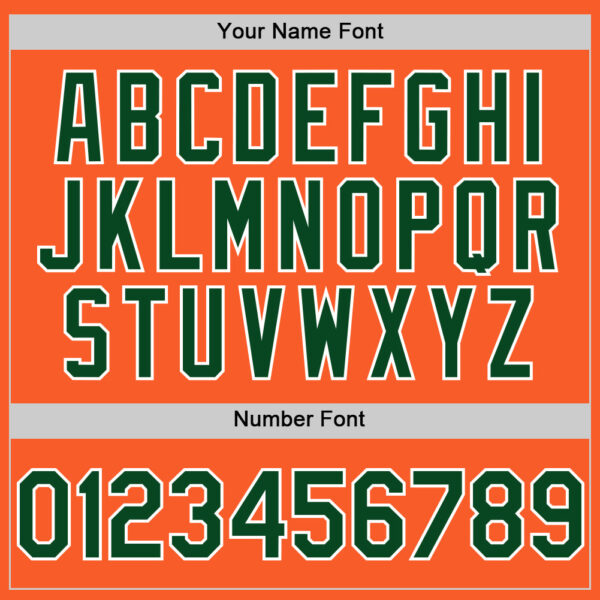 Custom Orange Green-White Authentic Sleeveless Baseball Jersey