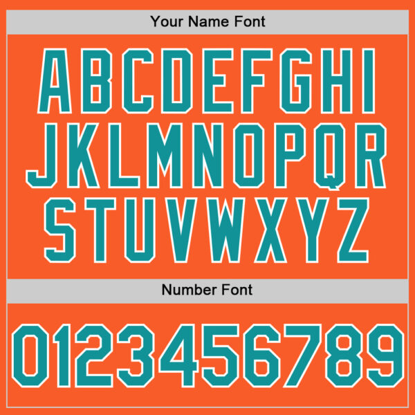 Custom Orange Teal-White Authentic Sleeveless Baseball Jersey