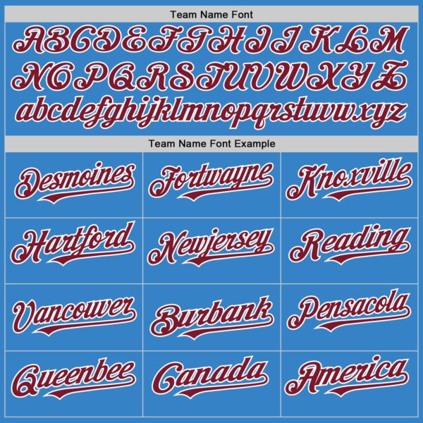 Custom Powder Blue Crimson-White Authentic Sleeveless Baseball Jersey